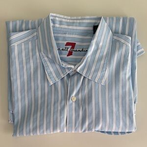 7 For All Mankind 74AMK Casual Button Down Shirt Size Large